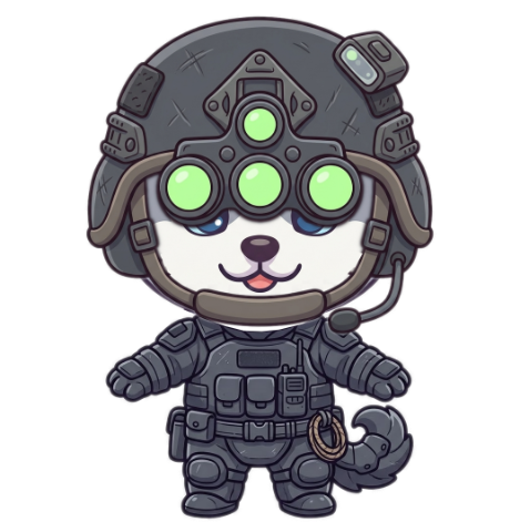 Husky in SpecOps gear
