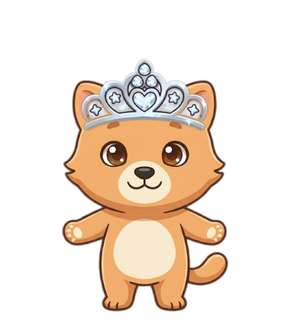 Kitty in the tiara